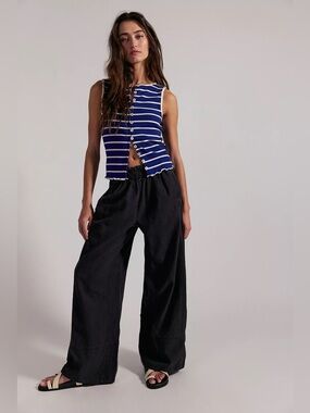 Free People Day’s End Linen Pants Gray Large
